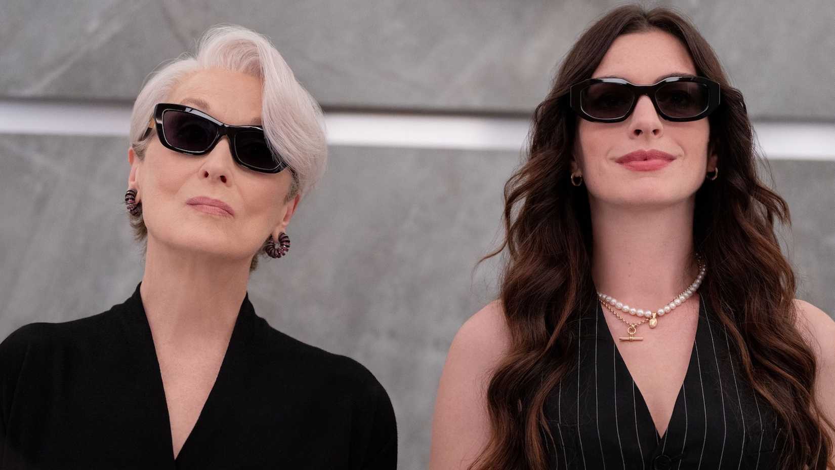 Meryl Streep as Miranda Priestly and Anne Hathaway as Andrea "Andy" Sachs in 'The Devil Wears Prada 2'