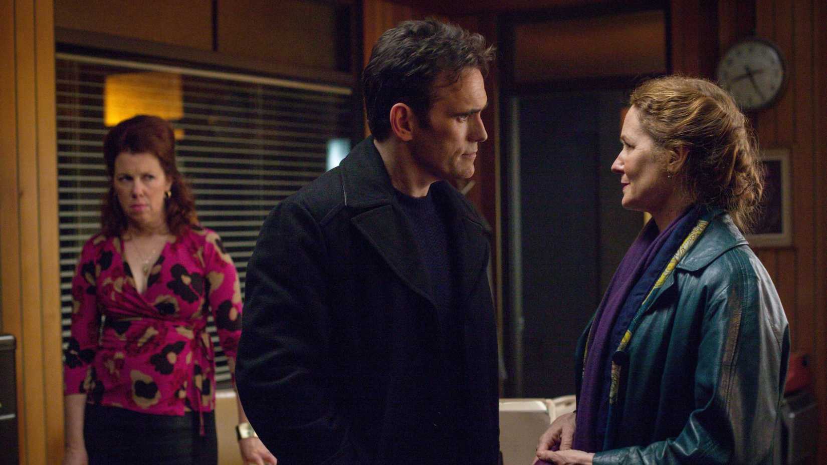 Ethan with Pam and Arlene in Wayward Pines