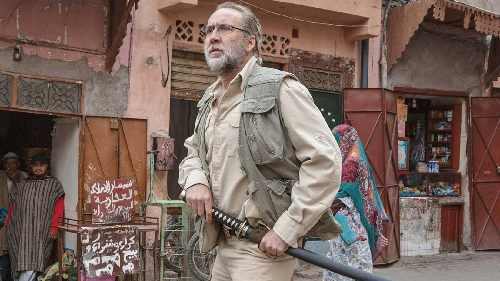 Nicolas Cage with a sword in Army of One