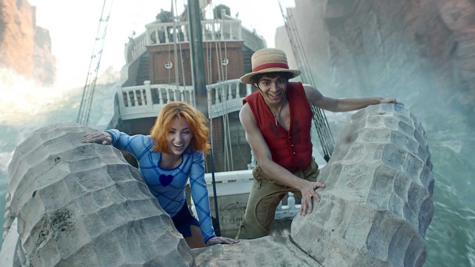 Emily Rudd and Iñaki Godoy in Netflix's 'One Piece'