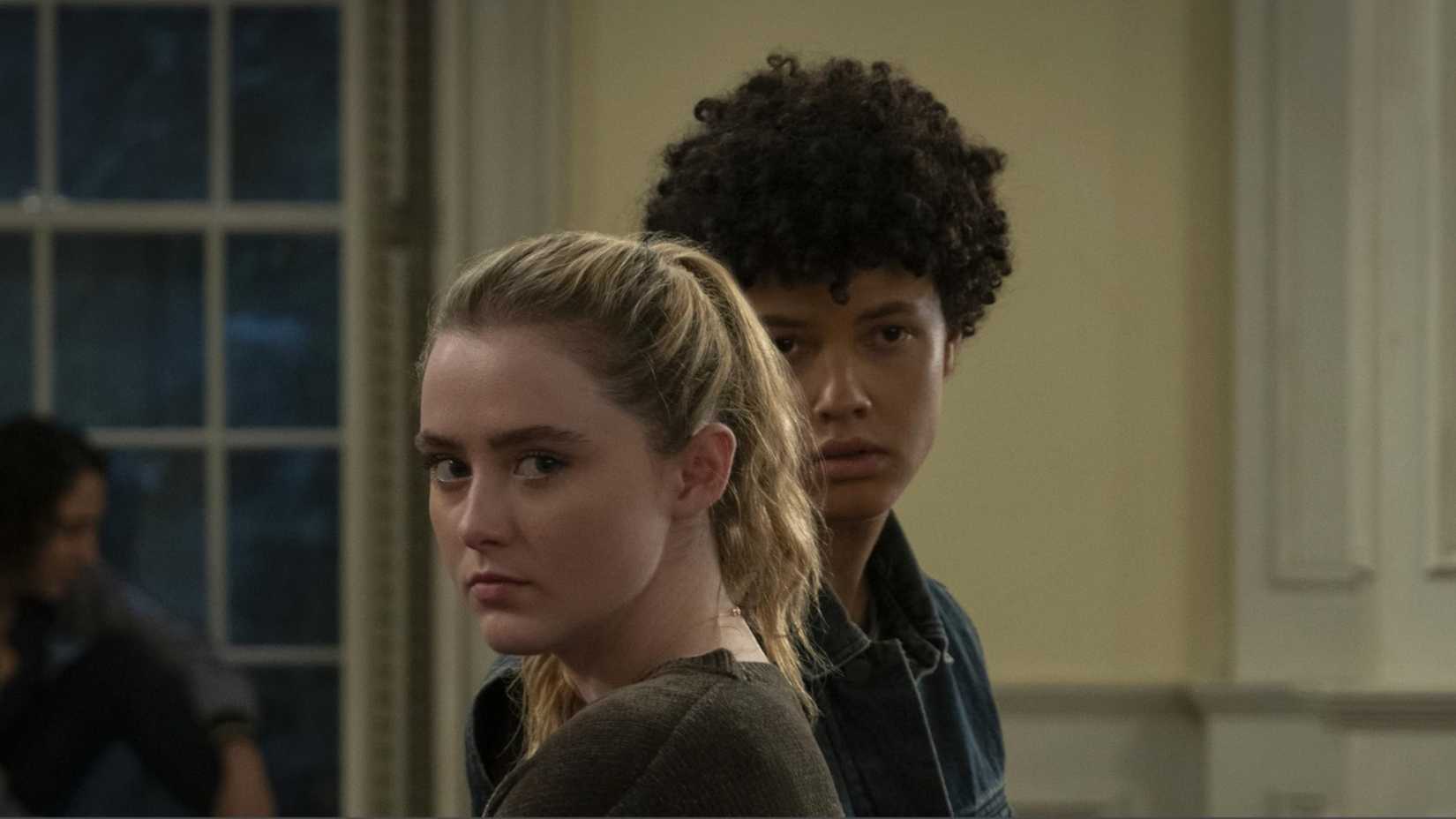 Kathryn Newton and Jacques Colimon in The Society