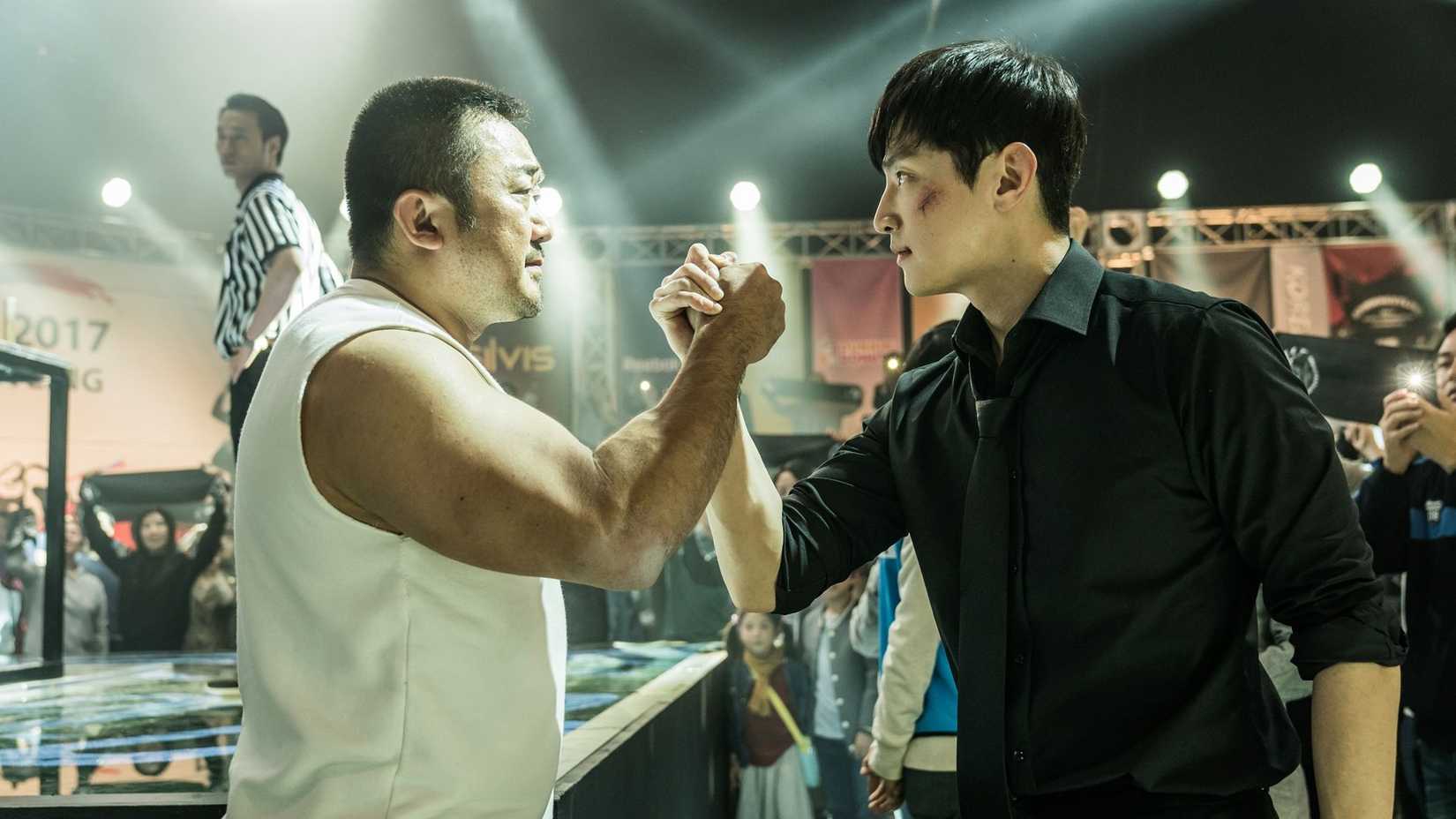 Ma Dong-seok and Kwon Yul in 'Champion' (2018)
