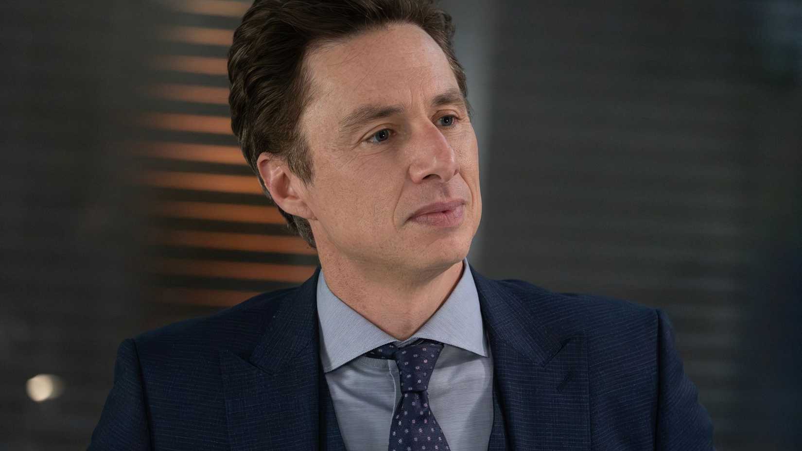 Zach Braff in a suit as JD in Scrubs