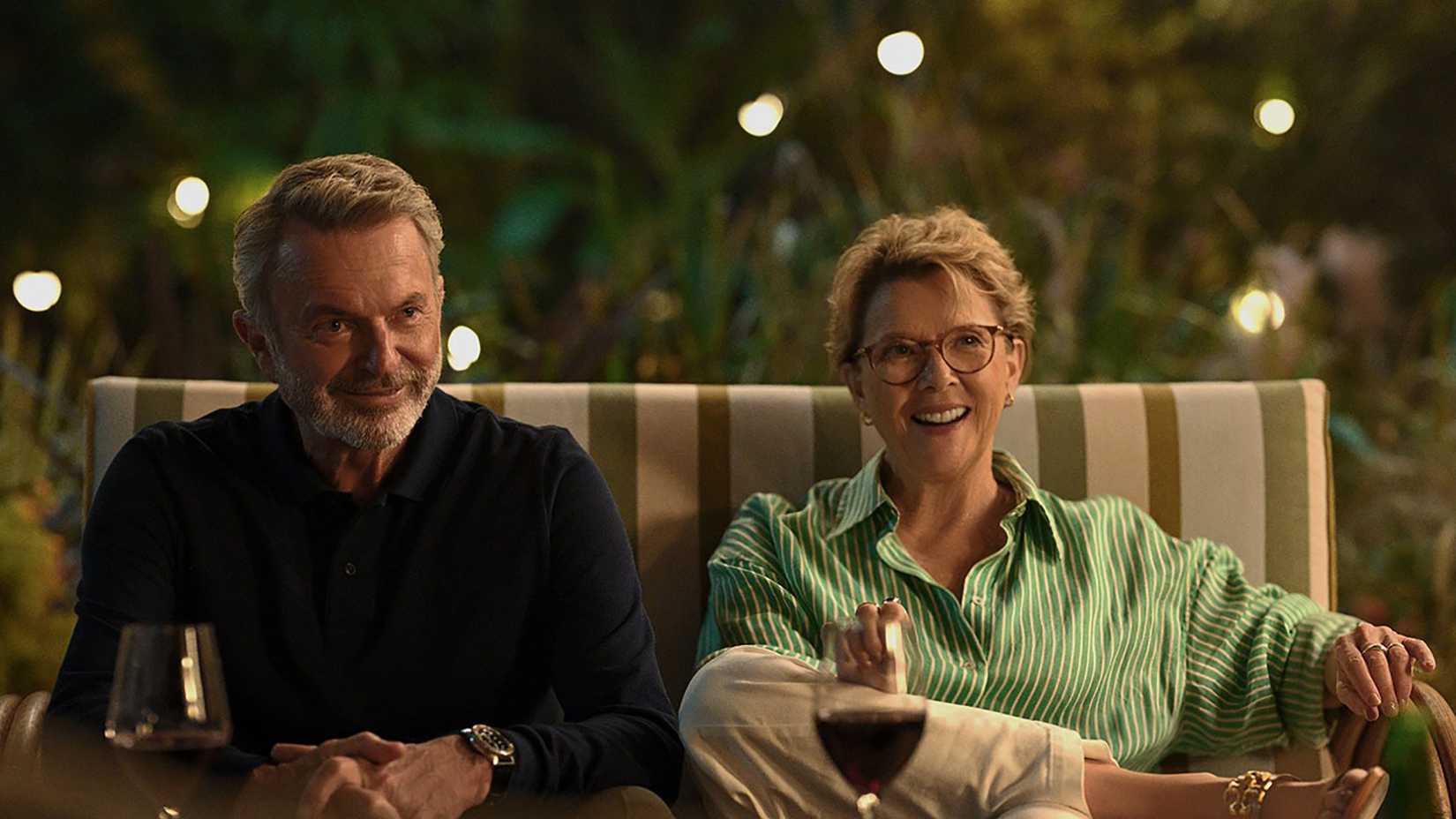 Sam Neill and Annette Bening in Apples Never Fall