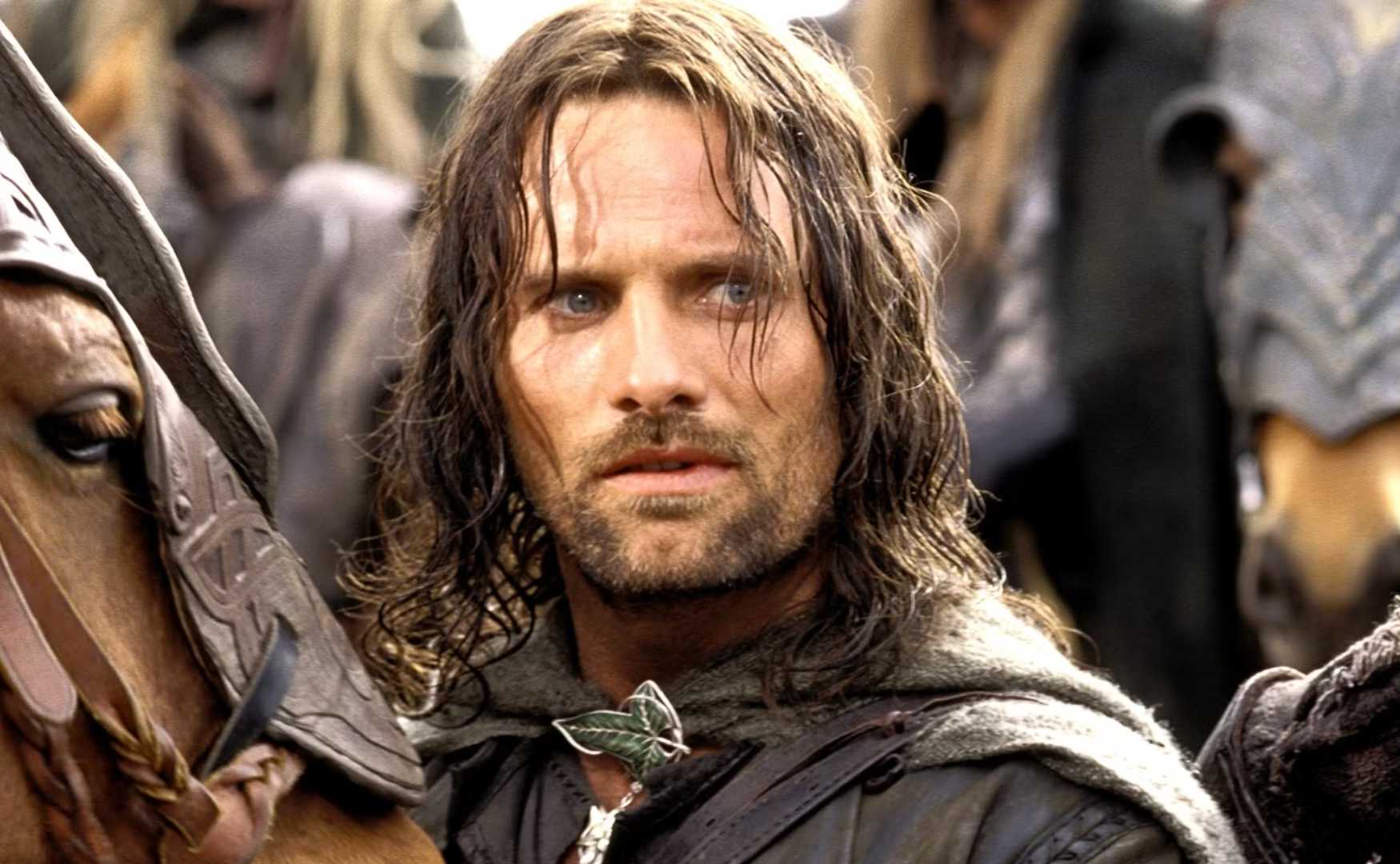 Viggo Mortensen as Aragorn in a still from one of "The Lord of the Rings" movies.