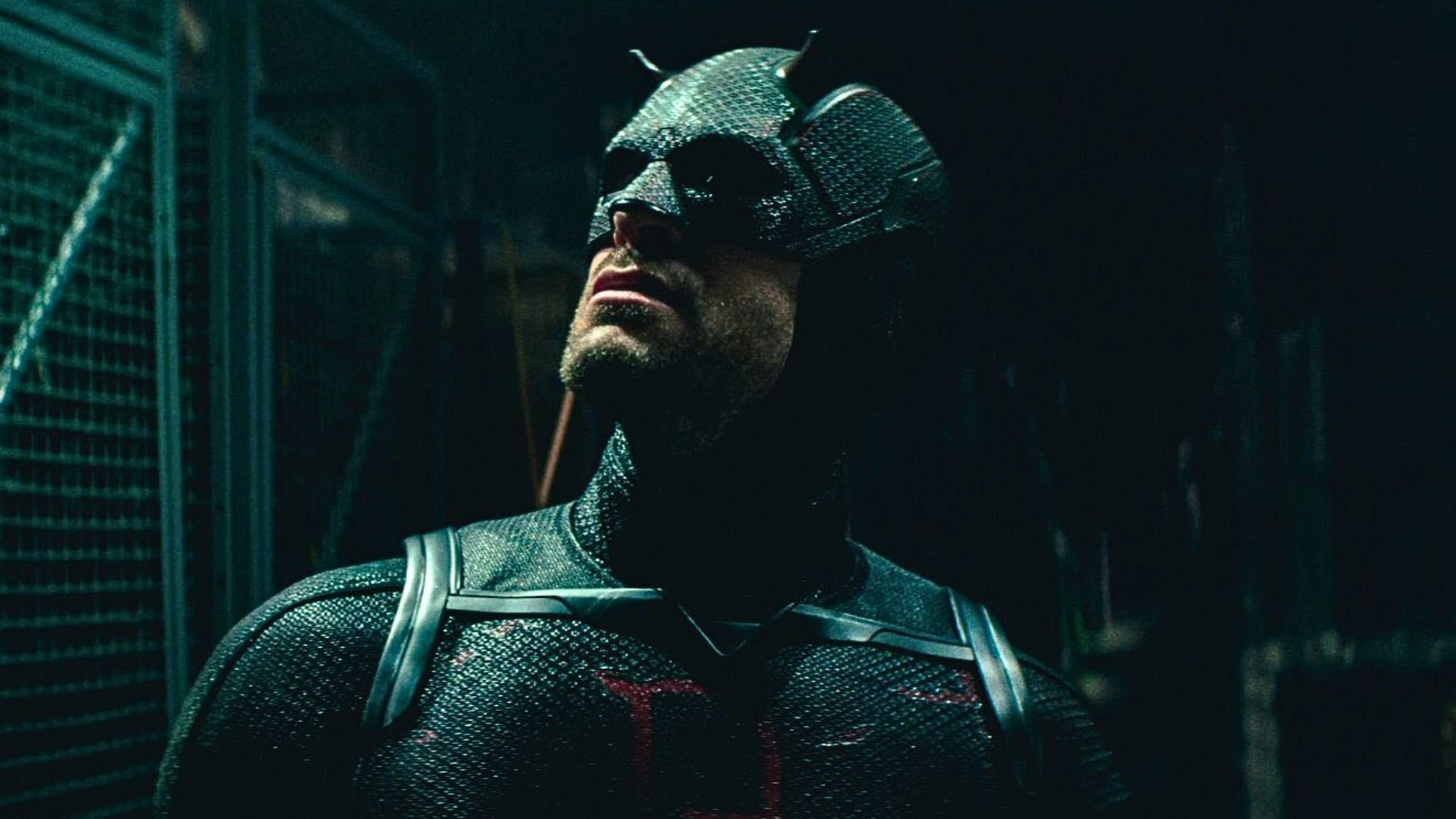 charlie cox in dark suit in daredevil born again season 2