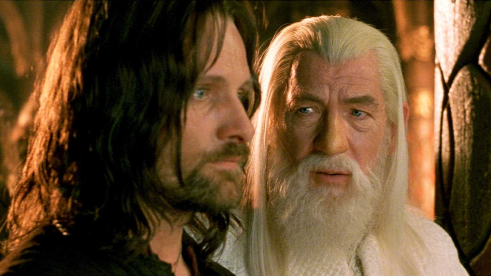 Aragorn and Gandalf in The Return of the King
