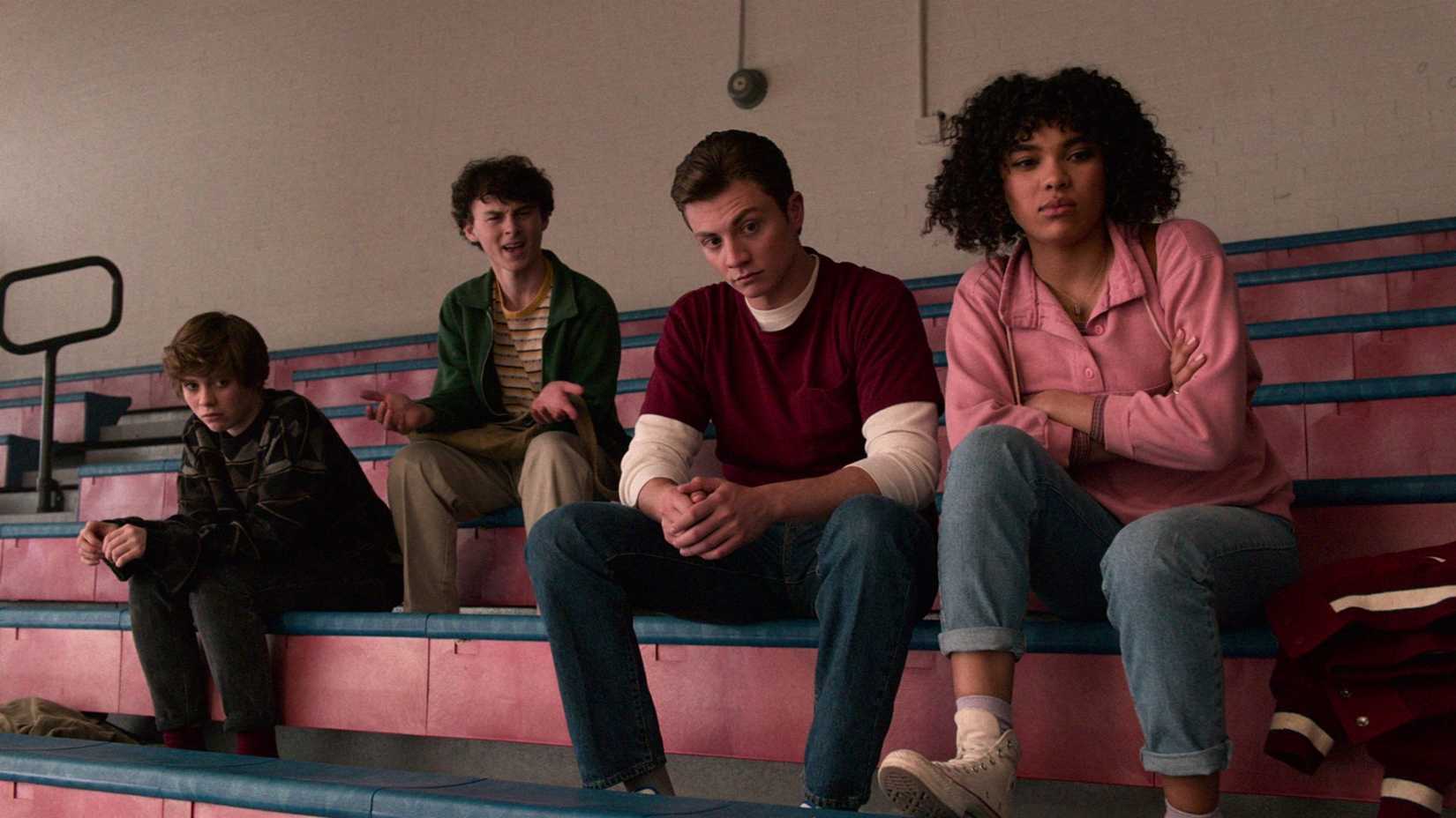 Sophia Lillis, Wyatt Oleff, Richard Ellis, and Sofia Bryant in I Am Not Okay With This