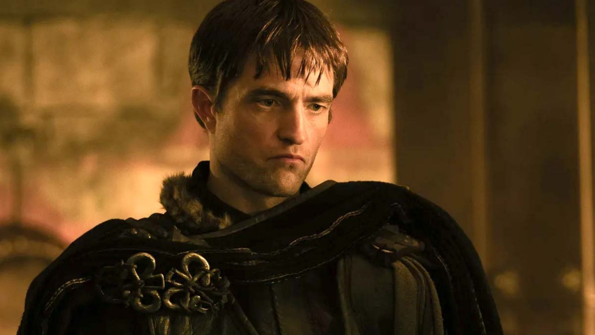 Robert Pattinson as the villainous Antinous in Christopher Nolan's The Odyssey