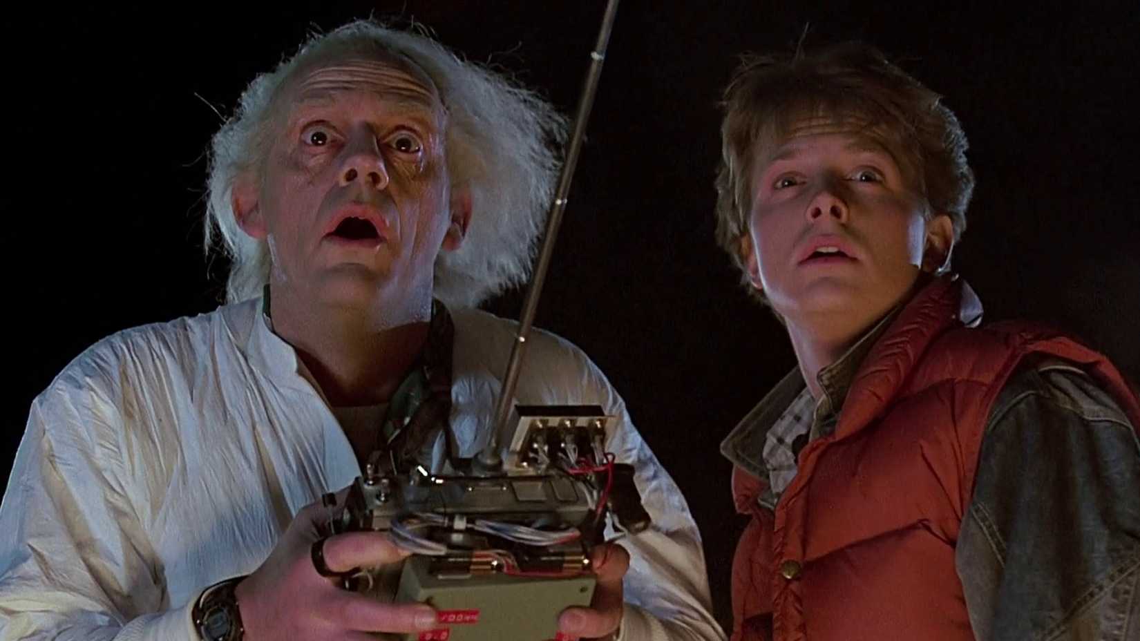 Christopher Lloyd and Michael J. Fox in 'Back to the Future'