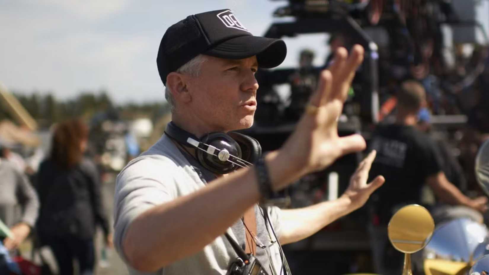 Baz Luhrmann on the set of The Great Gatsby