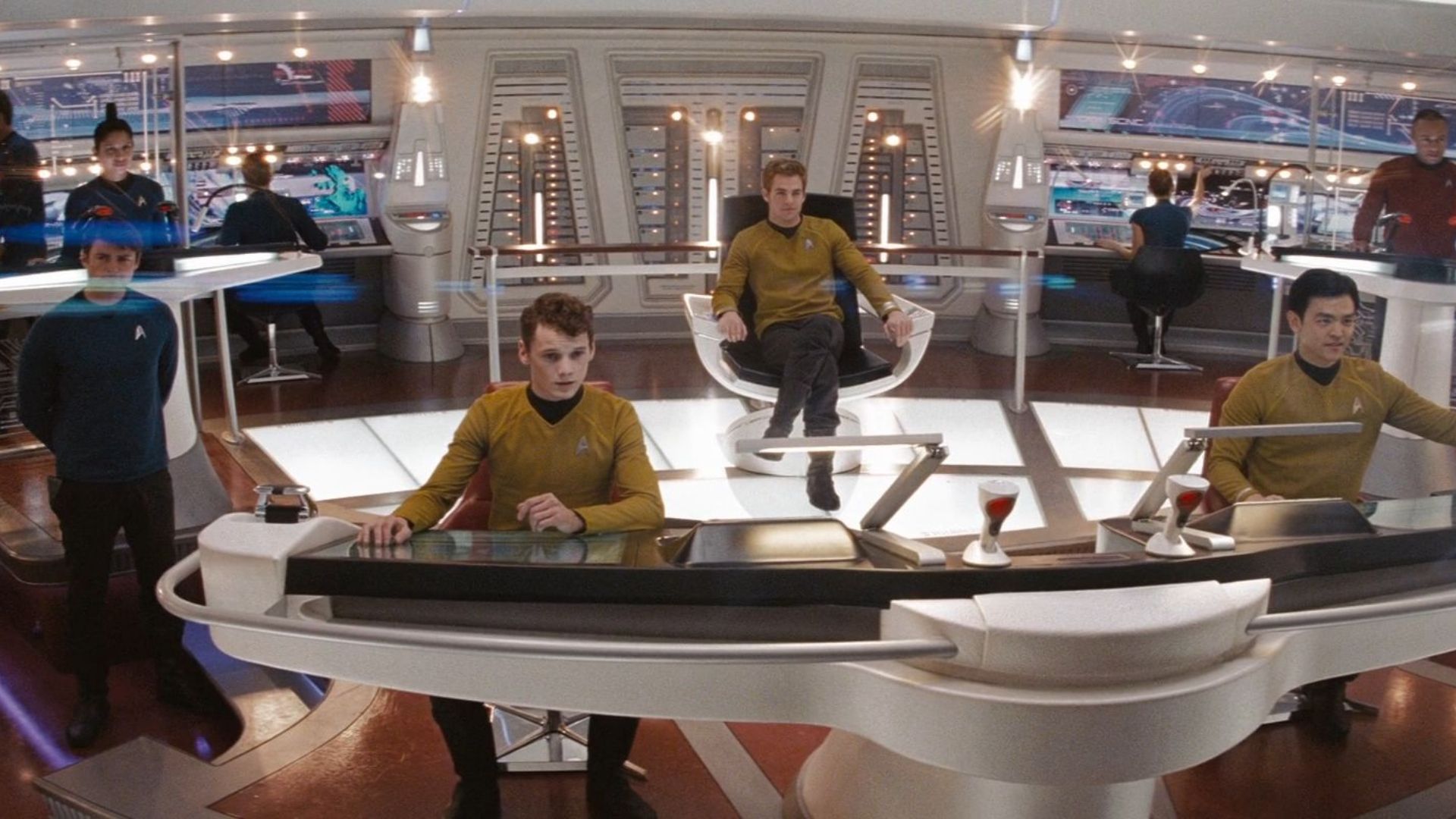 Ponte da Enterprise em Star Trek (2009).