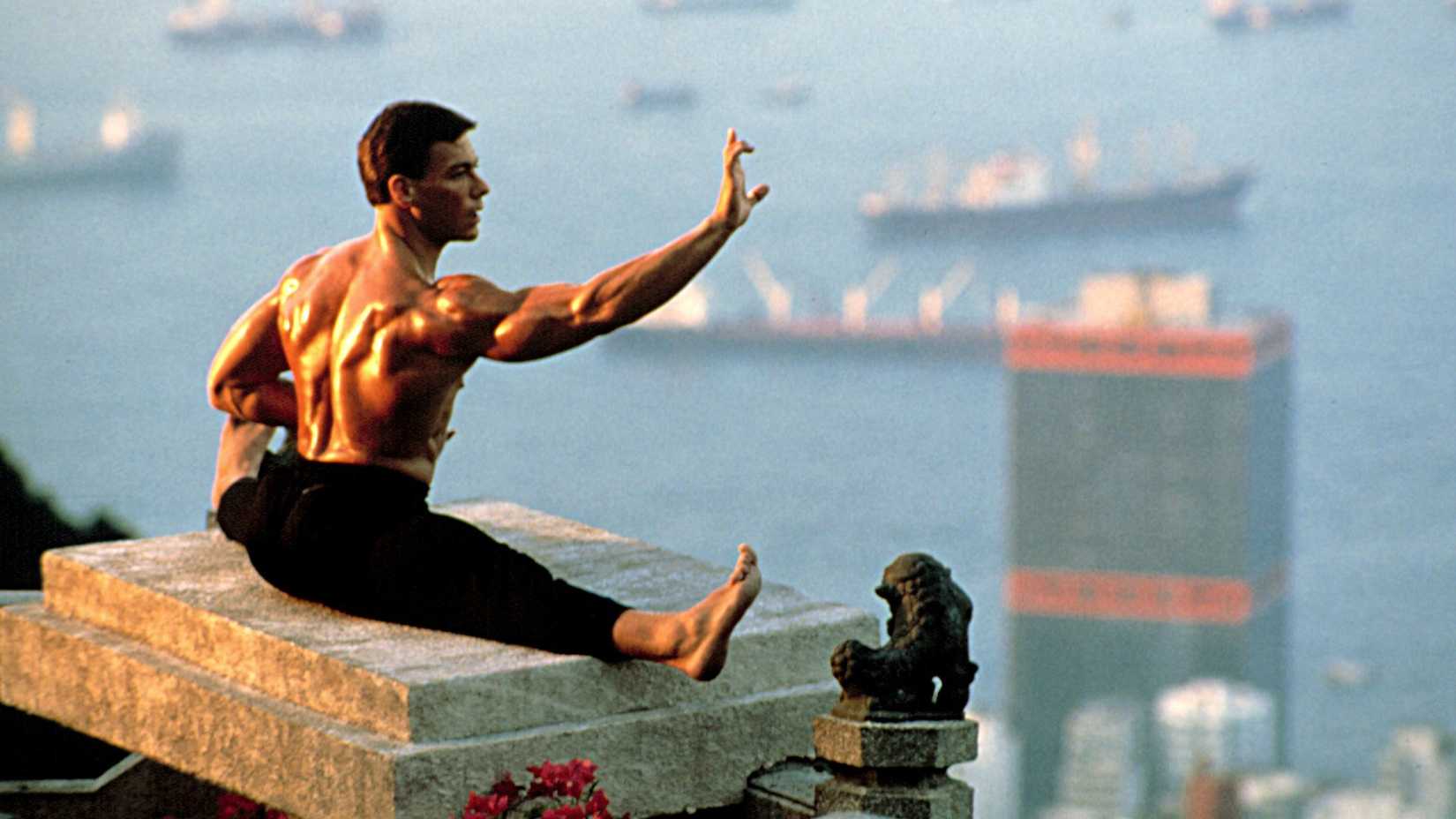 Jean-Claude Van Damme doing splits in Bloodsport (1988)