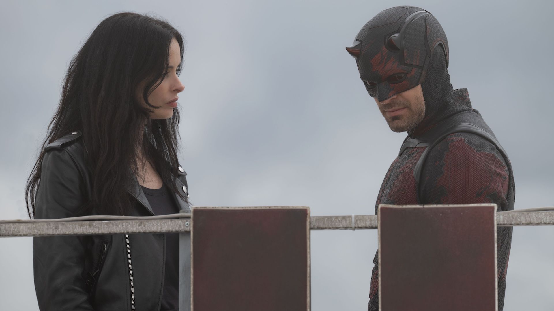 krysten ritter and charlie cox in daredevil born again season 2