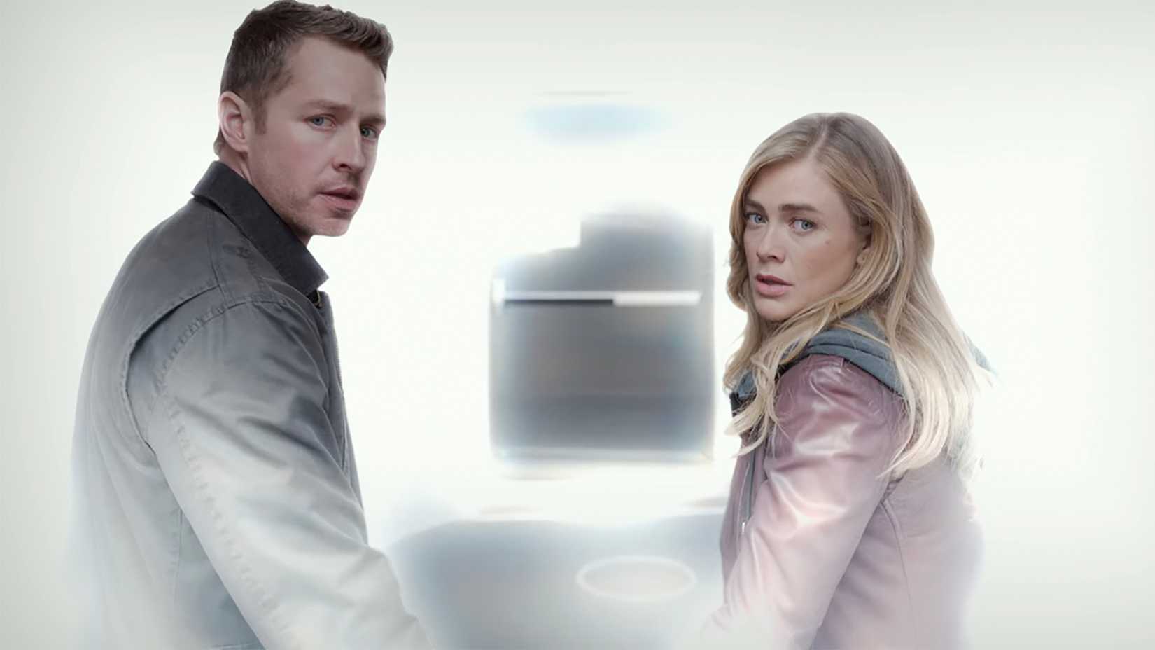 Two people walking into the light in Manifest.