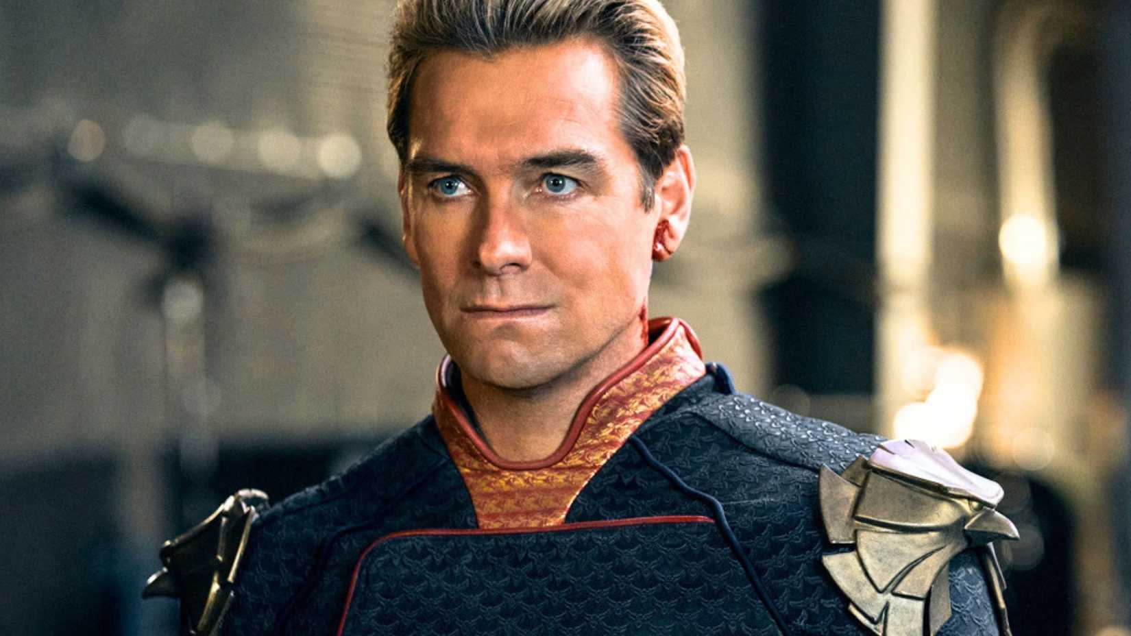 Antony Starr looking stern as Homelander in The Boys