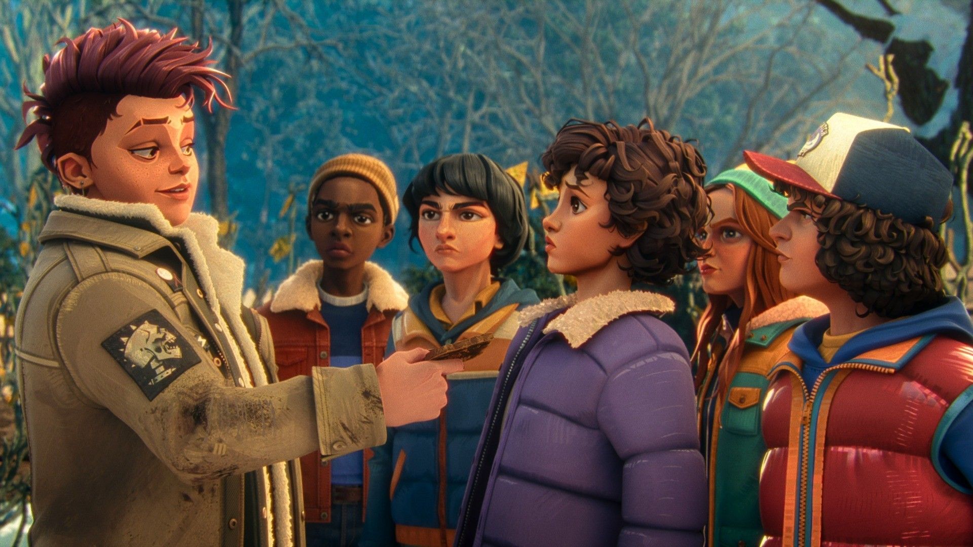 new stranger things tales from 85 character nikki with the cast