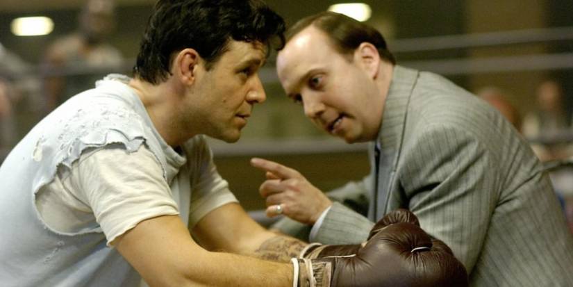 Russel Crowe and Paul Giamatti in Cinderella Man