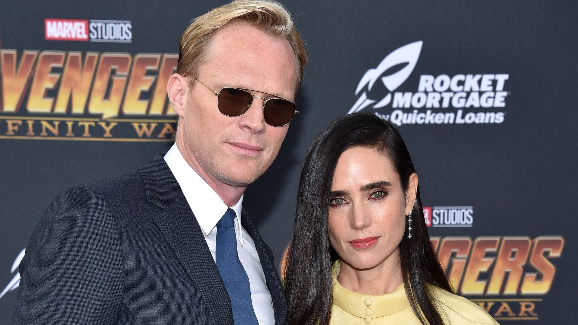 Paul Bettany and Jennifer Connelly at the Avengers Infinity War premiere