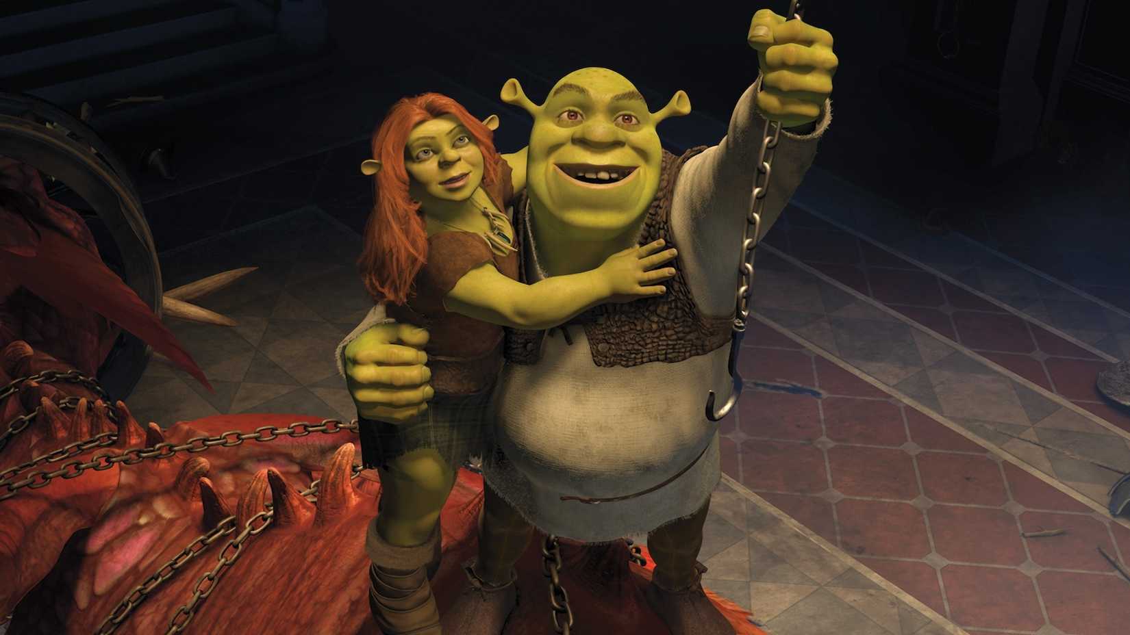 Princess Fiona and Shrek in Shrek Forever After