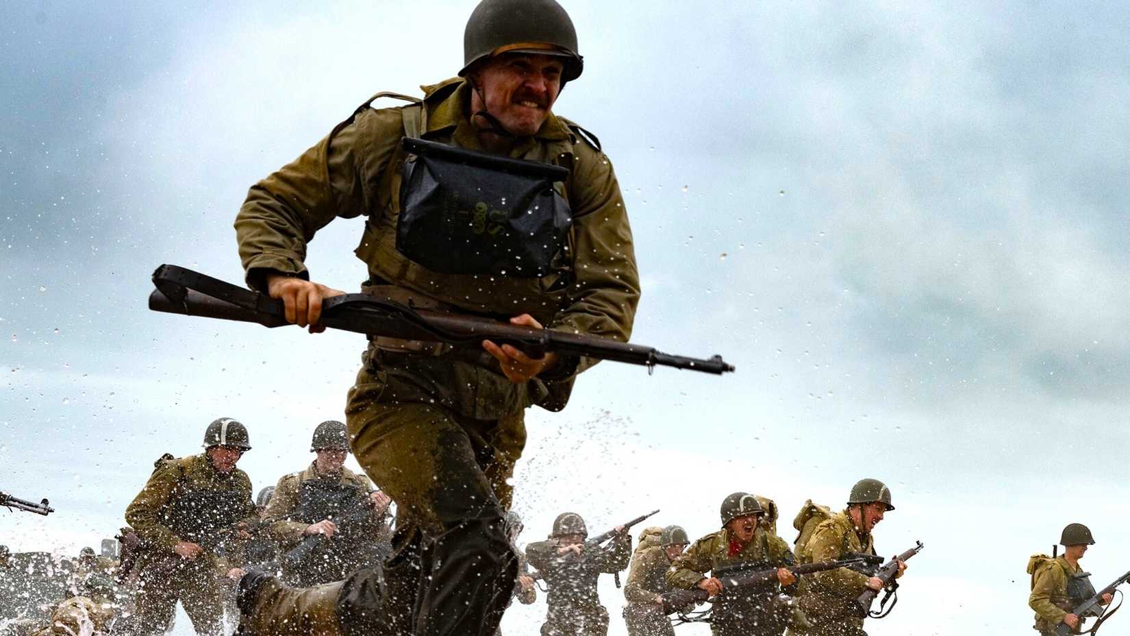 An American GI during the World War II D-Day invasion in Pressure