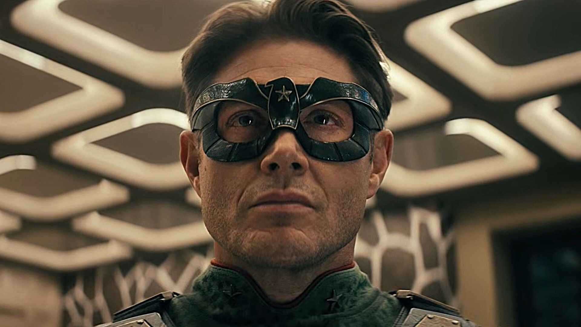 Jensen Ackles as Soldier Boy in 'Vought Rising.'