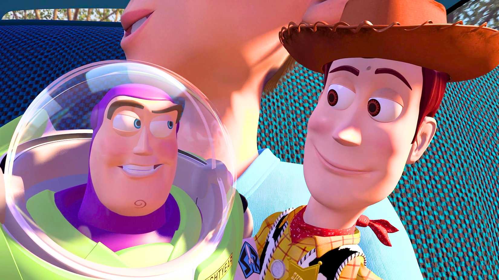 Buzz and Woody in Toy Story