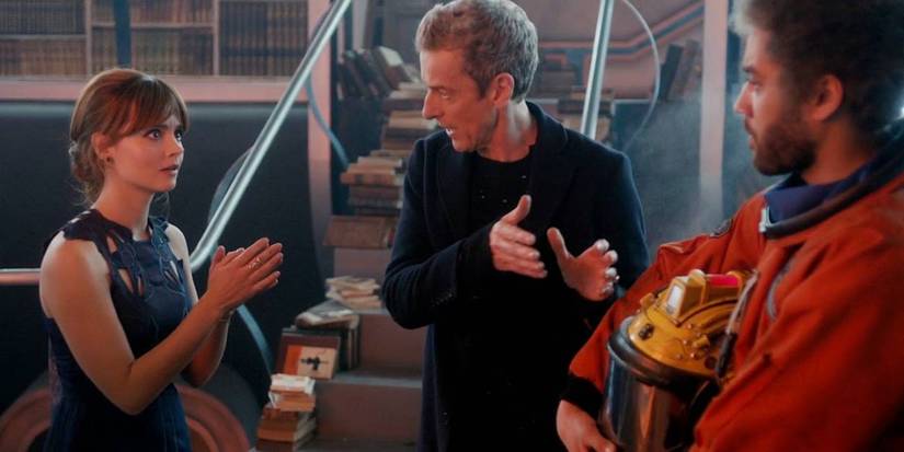 Peter Capaldi as the Doctor and Jenna Coleman as Clara in 'Doctor Who'