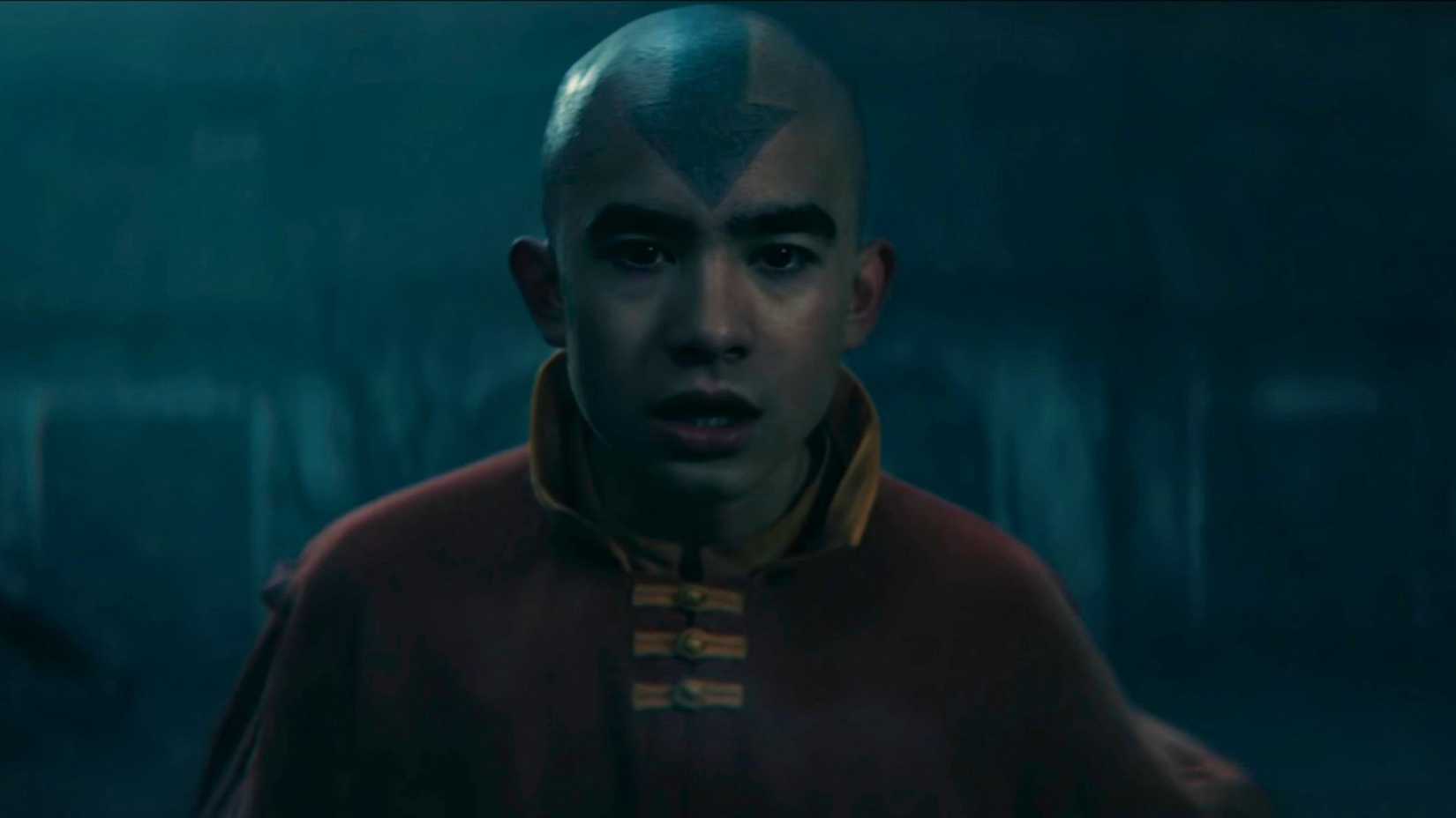 Gordon Cormier as Aang in season 2 of Netflix's Avatar: The Last Airbender