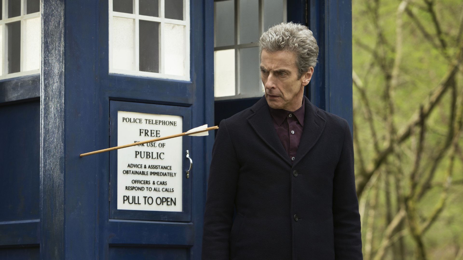 Peter Capaldi as the Twelfth Doctor in Doctor Who