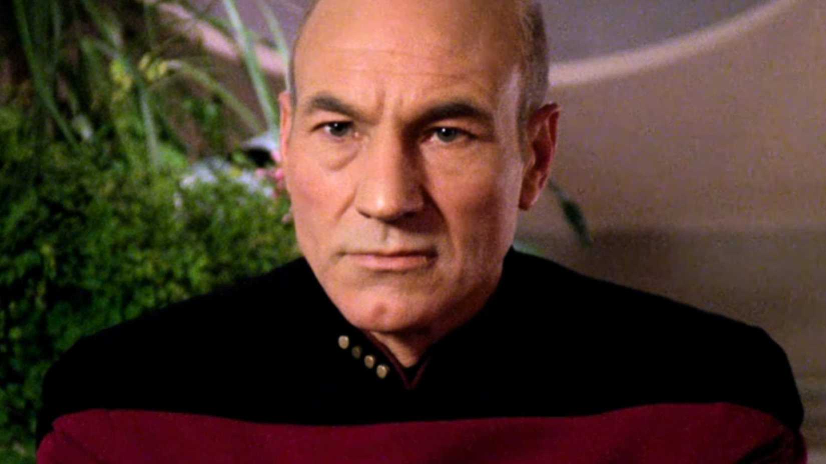 Patrick Stewart as Captain Picard in Star Trek: The Next Generation