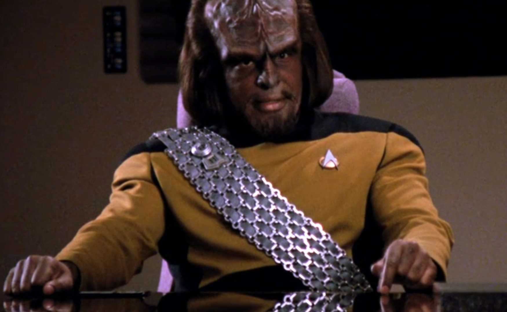 Michael Dorn as Worf in Star Trek: The Next Generation