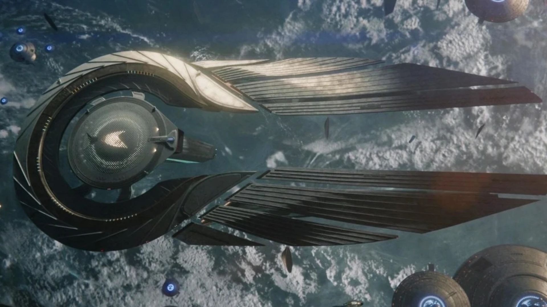 Concept art depicting characters from Skyward in an aerial dogfight.
