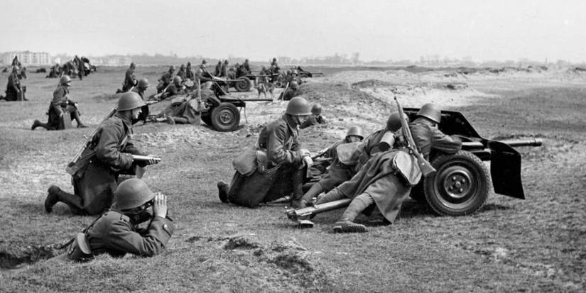 The invasion of Poland in World War II