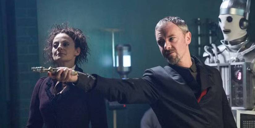 Michelle Gomez as Missy and John Simms as the Master in 'Doctor Who'