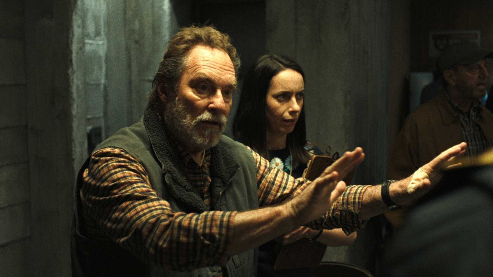 Stephen Root and Kate O'Flynn in Widow's Bay