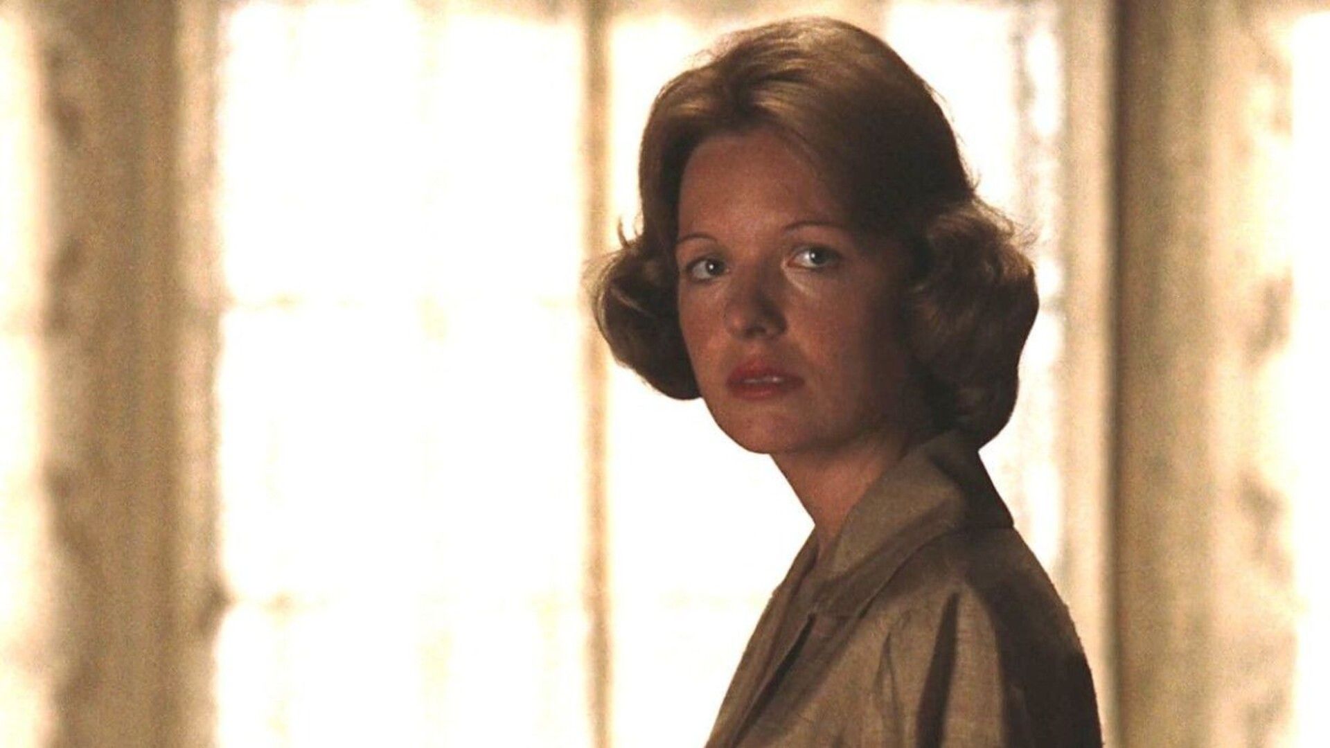 Diane Keaton at the end of The Godfather