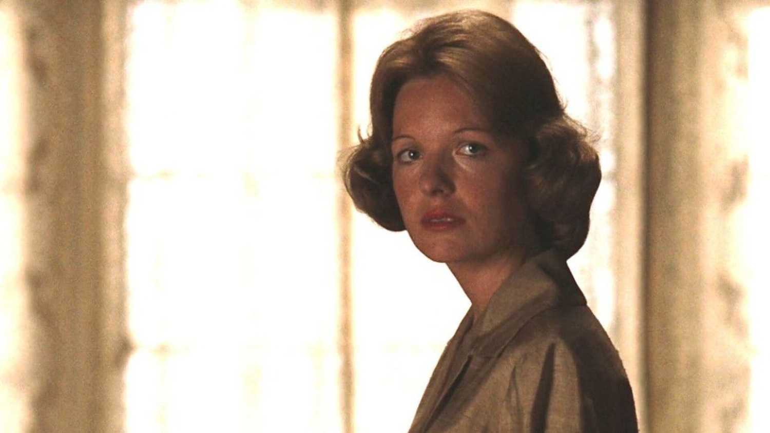 Diane Keaton at the end of The Godfather