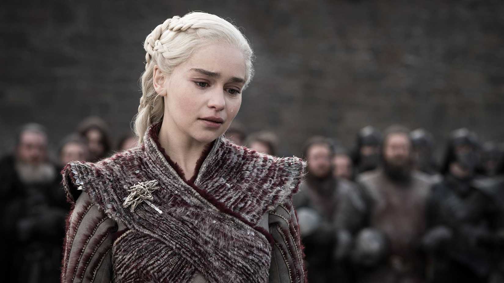 Emilia Clarke as Daenerys Targaryen in Game of Thrones Season 8 Episode 4