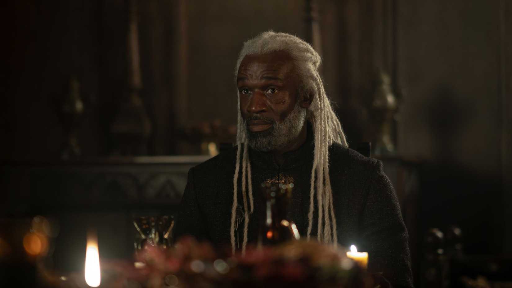 Steve Toussaint as Corlys in House of the Dragon Season 3 Episode 3