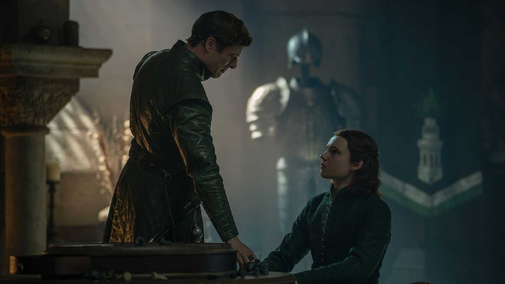 James Norton as Ormund and Benjamin Evan Ainsworth as Daeron in House of the Dragon Season 3 Episode 5