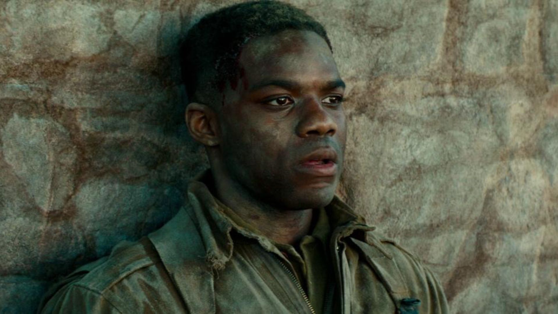 A thrilling scene from the film Overlord, featuring soldiers facing zombies