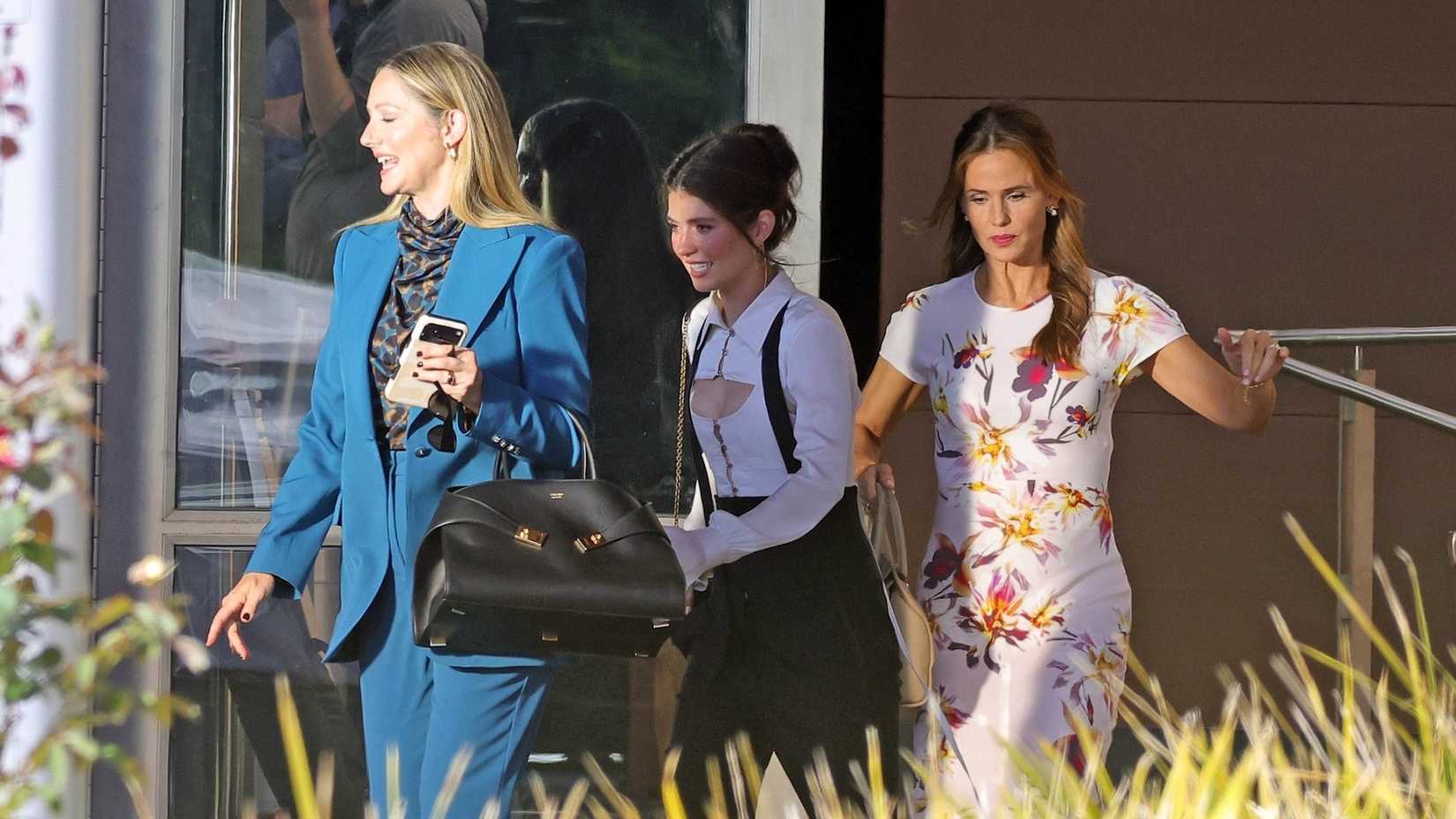 Judy Greer, Emily Bader, and Jennifer Garner in set photo for 13 Going on 30 reboot