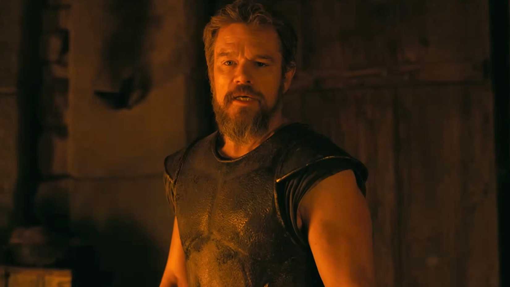 Matt Damon as Odysseus in The Odyssey