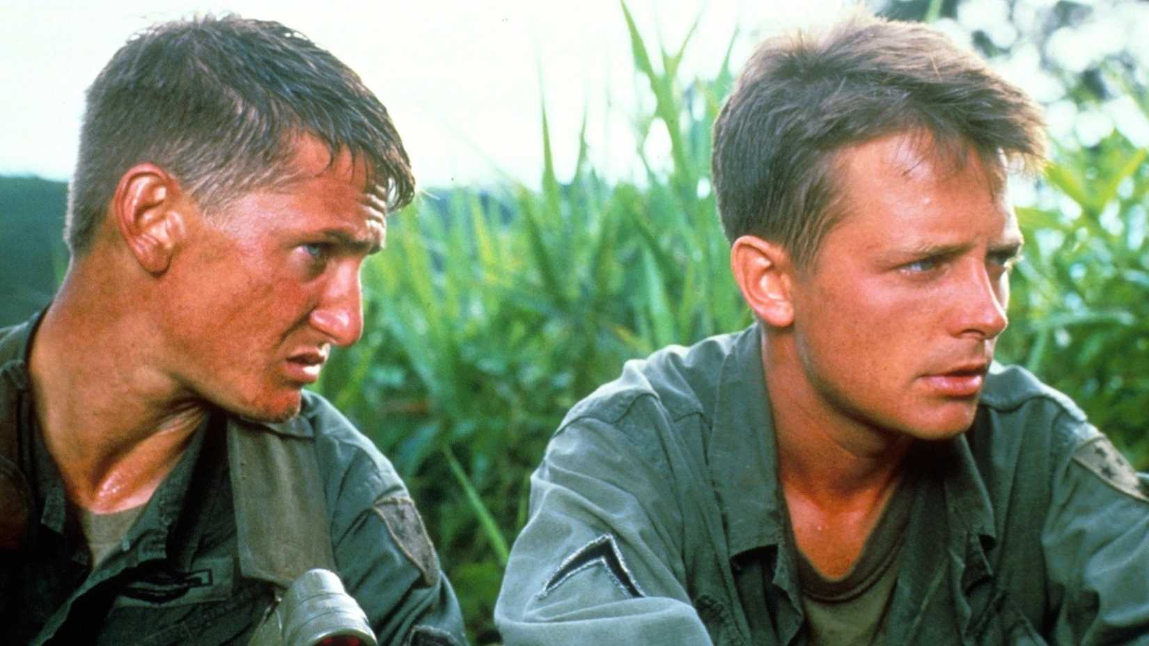Sean Penn and Michael J Fox in Casualties of War (1989)