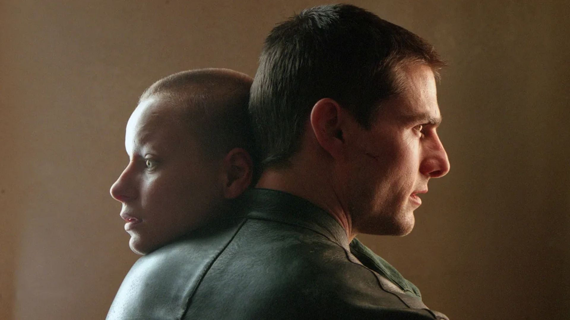 Tom Cruise as John Anderton and Samantha Morton as Agatha in Steven Spielberg's science fiction action film, Minority Report
