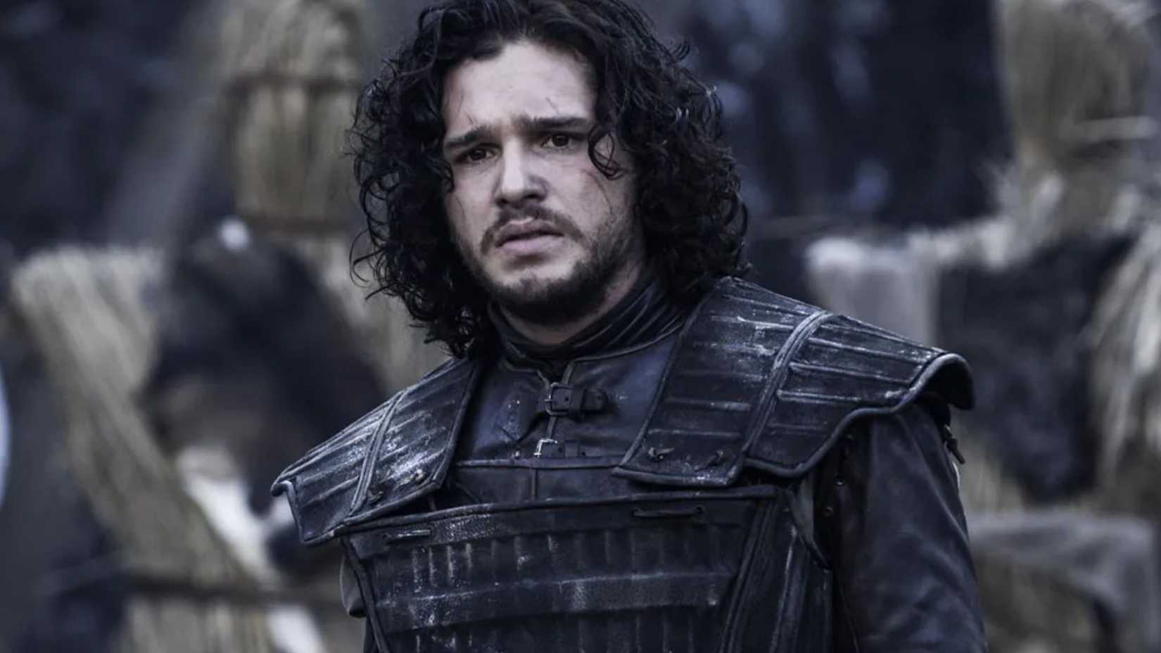 Kit Harington looking sad as Jon Snow in Game of Thrones