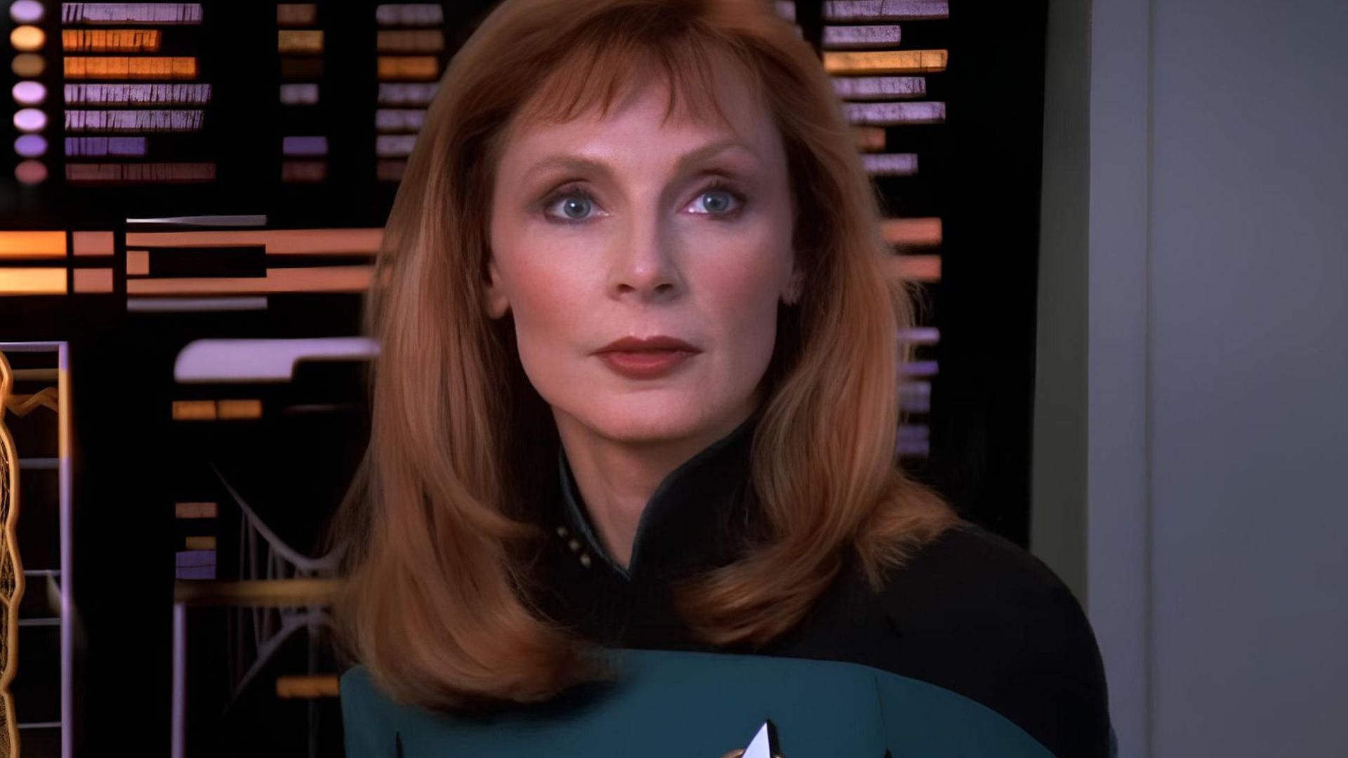 Gates McFadden as Dr. Crusher in Star Trek: The Next Generation