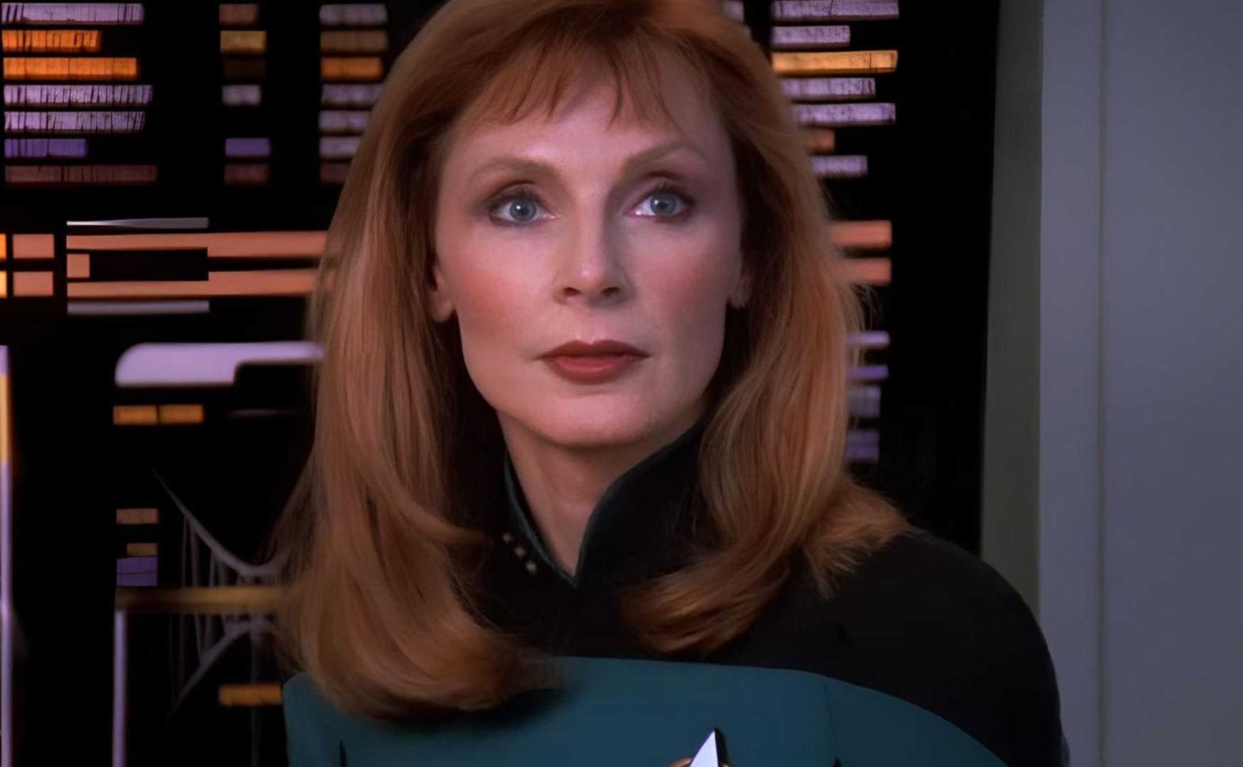 Gates McFadden as Dr. Crusher in Star Trek: The Next Generation