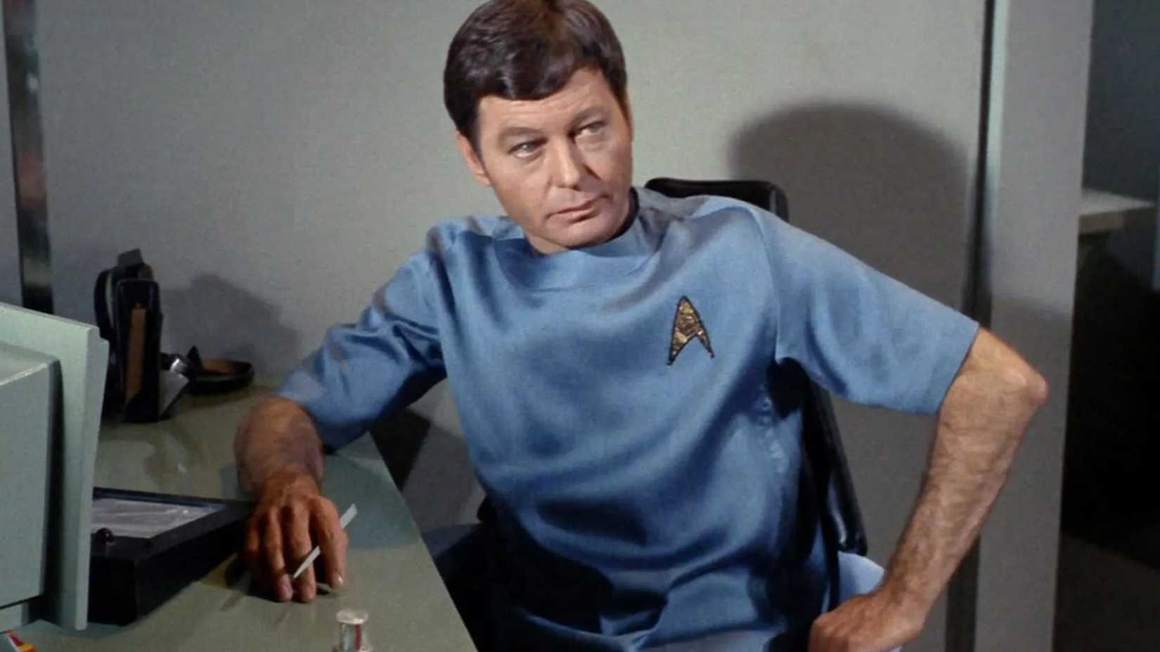 DeForrest Kelley as Dr. McCoy in Star Trek: The Original Series